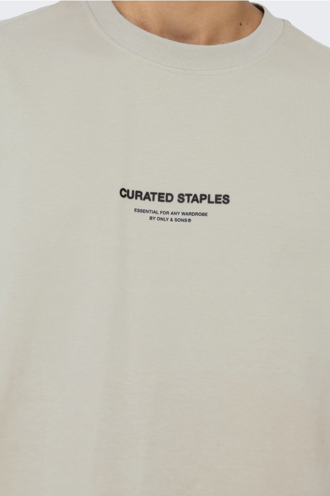 ONSCURATED RLX PRINT SS TEE 22030925 SILVER LINING